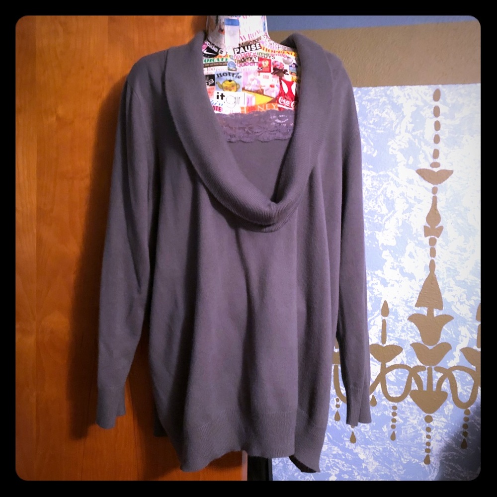 🎈Denim 24/7 Cowl Neck Sweater🎈